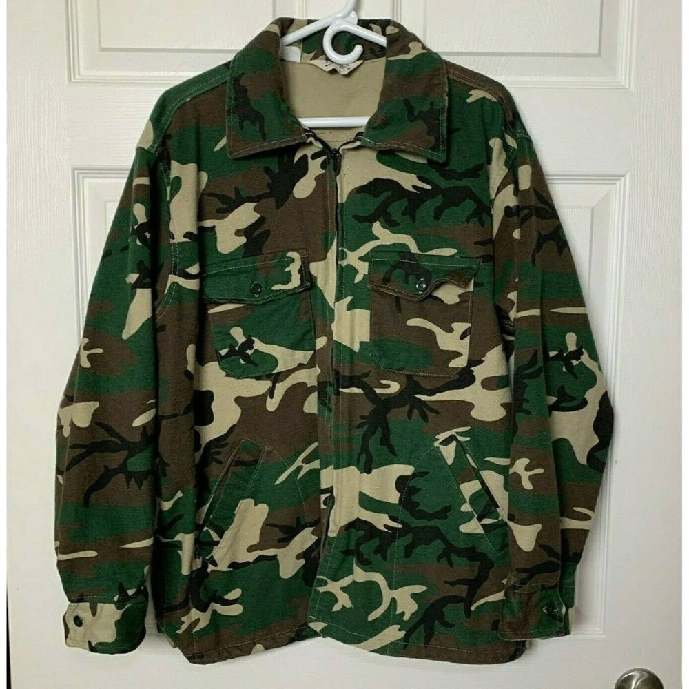 Cabela’s Jacket Men’s XL Camouflage Lightweight Sydney Nebraska Hunting VTG